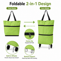 CarryLess™ 2-in-1 Rolling Foldable Tote